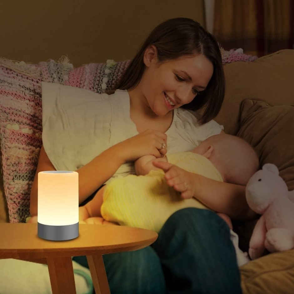 Quace Touch Control | Rechargeable | and Portable Led Night Lamp With Speakers