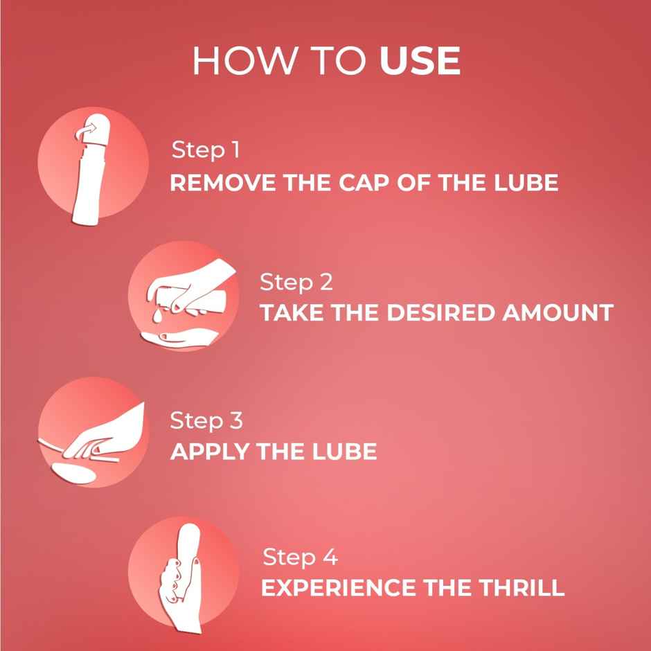 Manforce Epic Lube Strawberry Flavored Lubricating Gel for Men and Women Water Based Skin Friendly