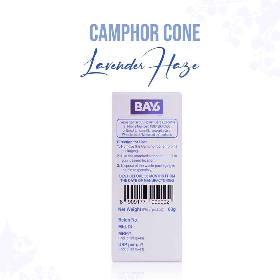 BAY6 Camphor Pocket - Lavender - Refreshing Scent & Mosquito Repellent