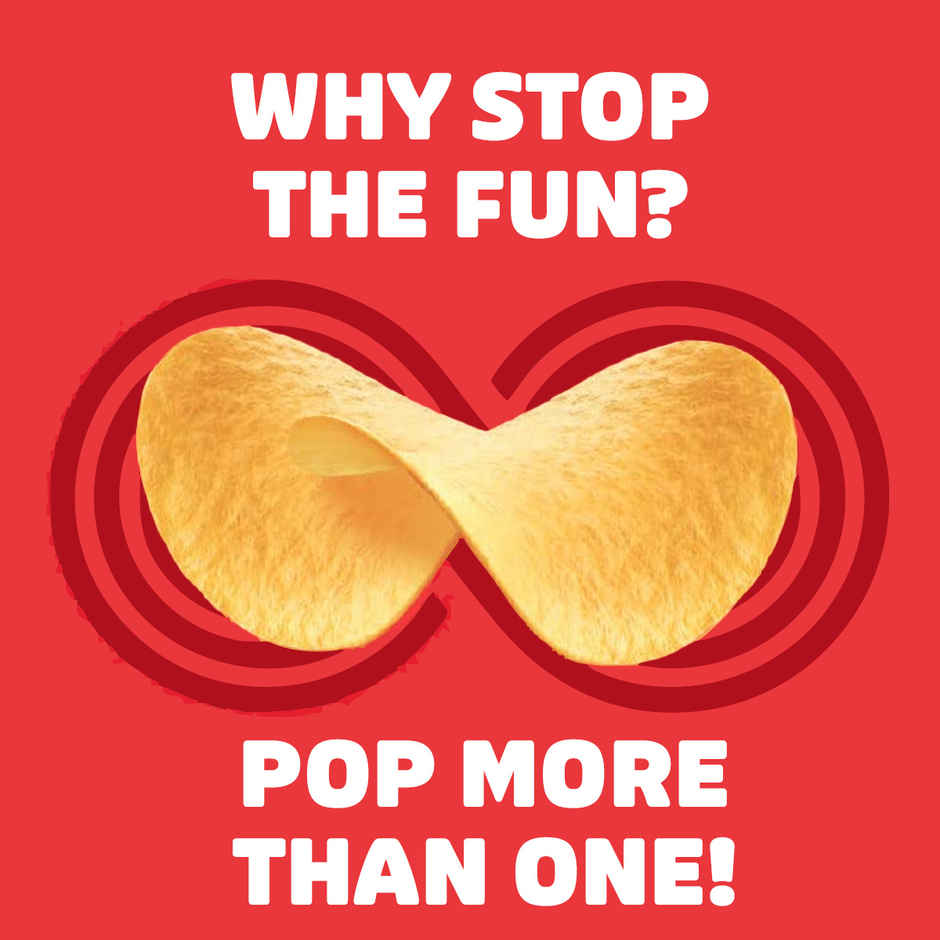 Pringles Potato Chips Original Flavour | Crunchy & Classic (107g) & Galaxy Smooth Milk Chocolate Bar (56g) Combo
