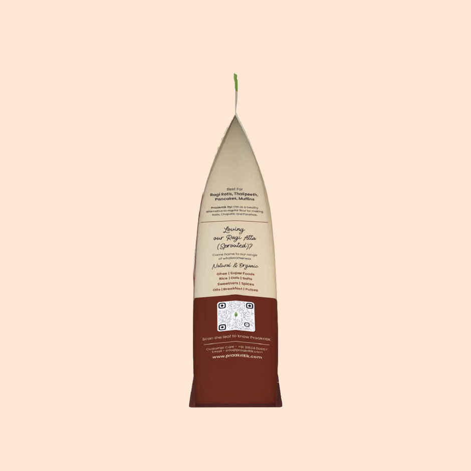 Praakritik Organic Sprouted Ragi Atta