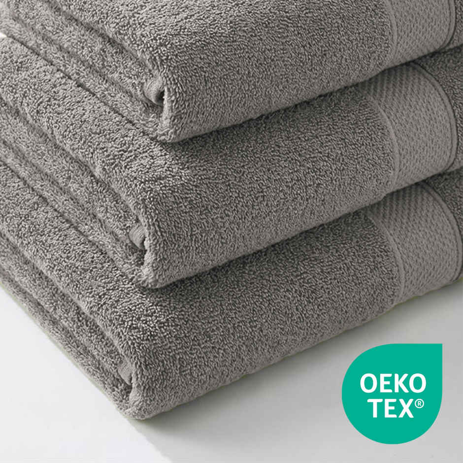 Mytrident Urban Comfort Cotton Bath Towel | Charcoal