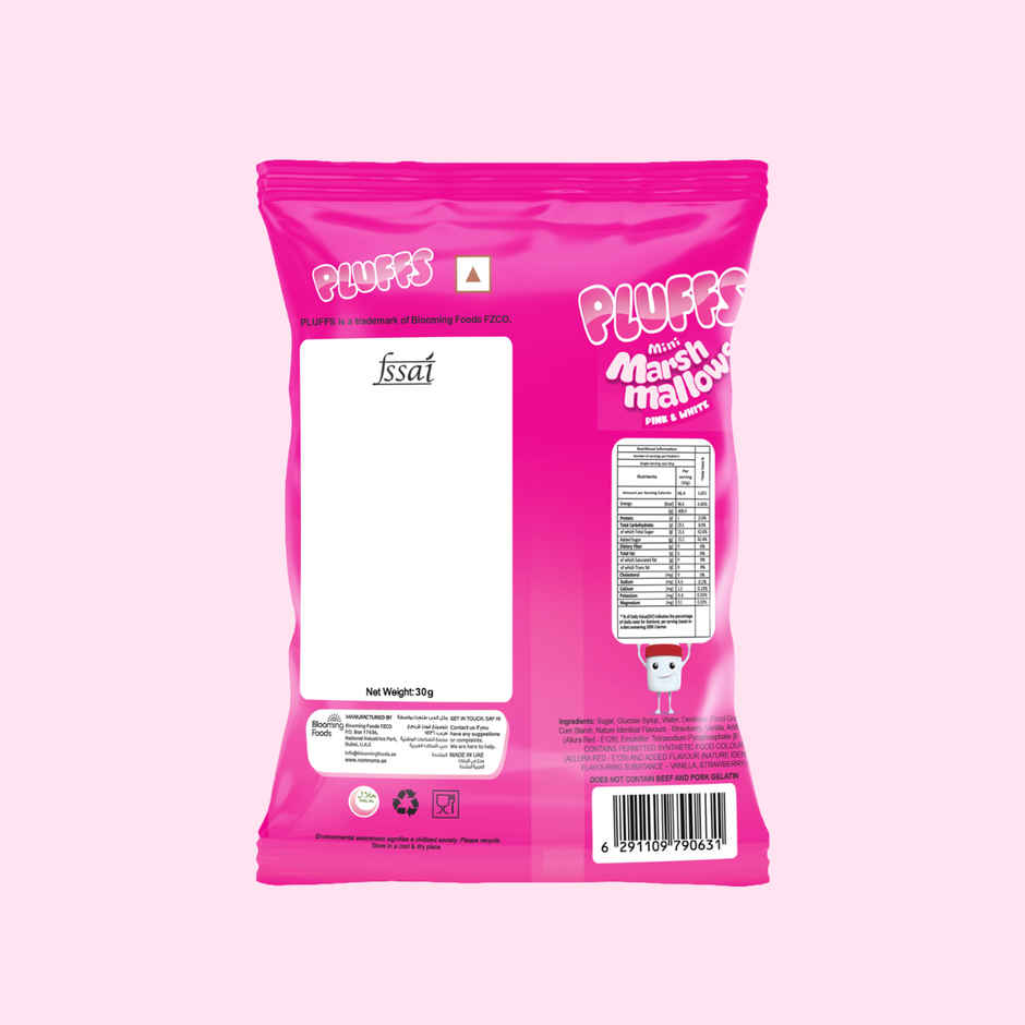 Pluffs Marshmallows | Pink & White