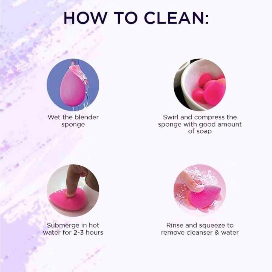 Bronson Professional Purple Beauty Blender Makeup Sponge