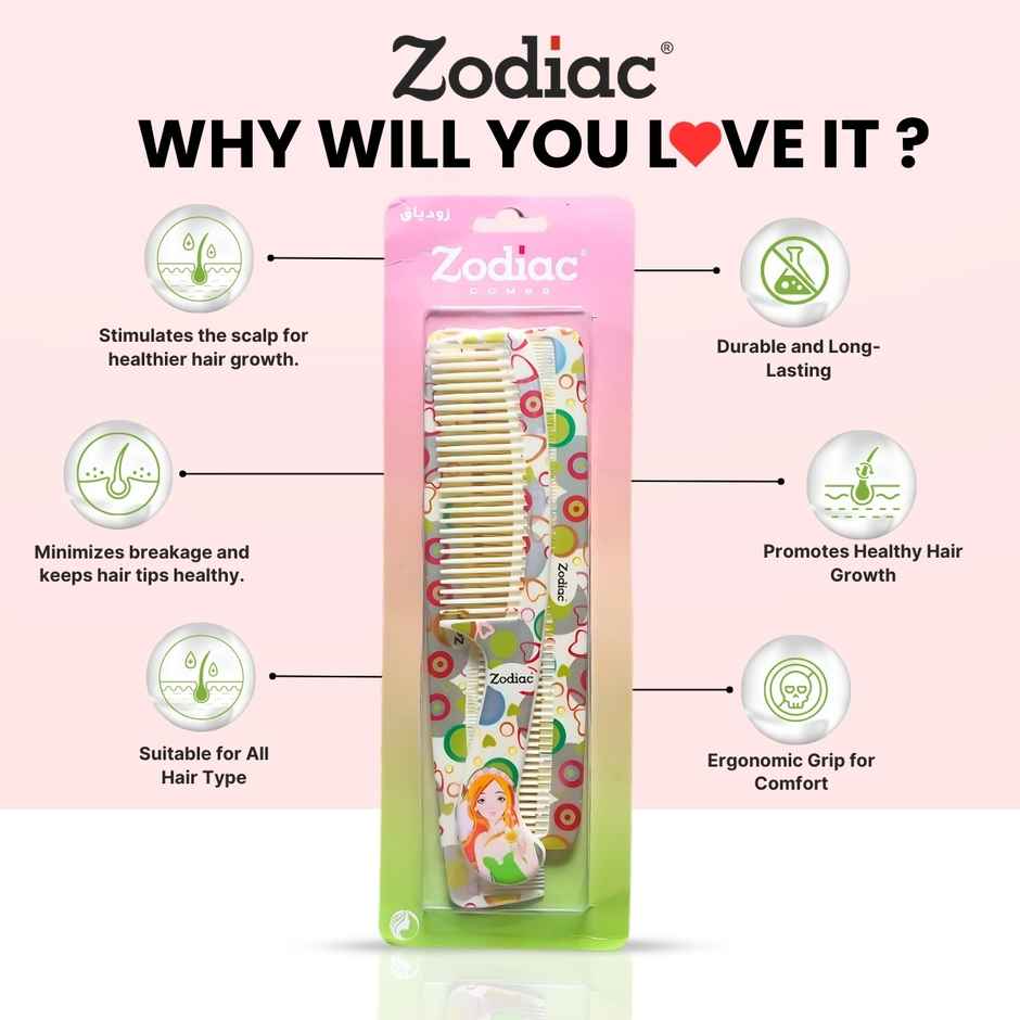 Zodiac 3P Designer Comb Pack | Green