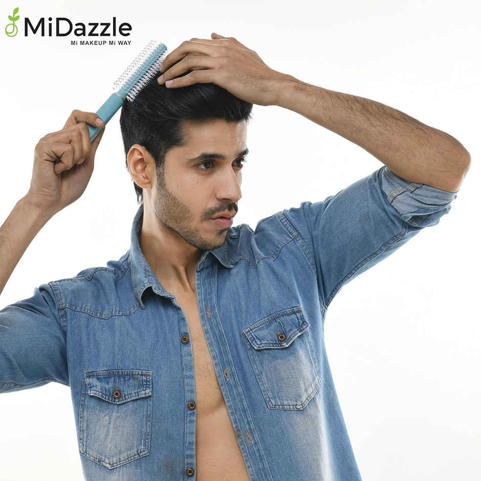 MiDazzle Premium Round Blue Hair Brush - M199 MIHB0029