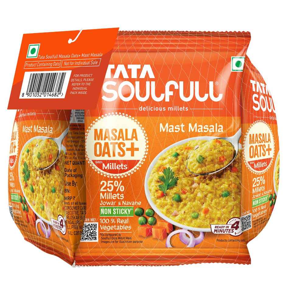 Tata Soulfull Masala Oats+ | Mast Masala Combo Pack