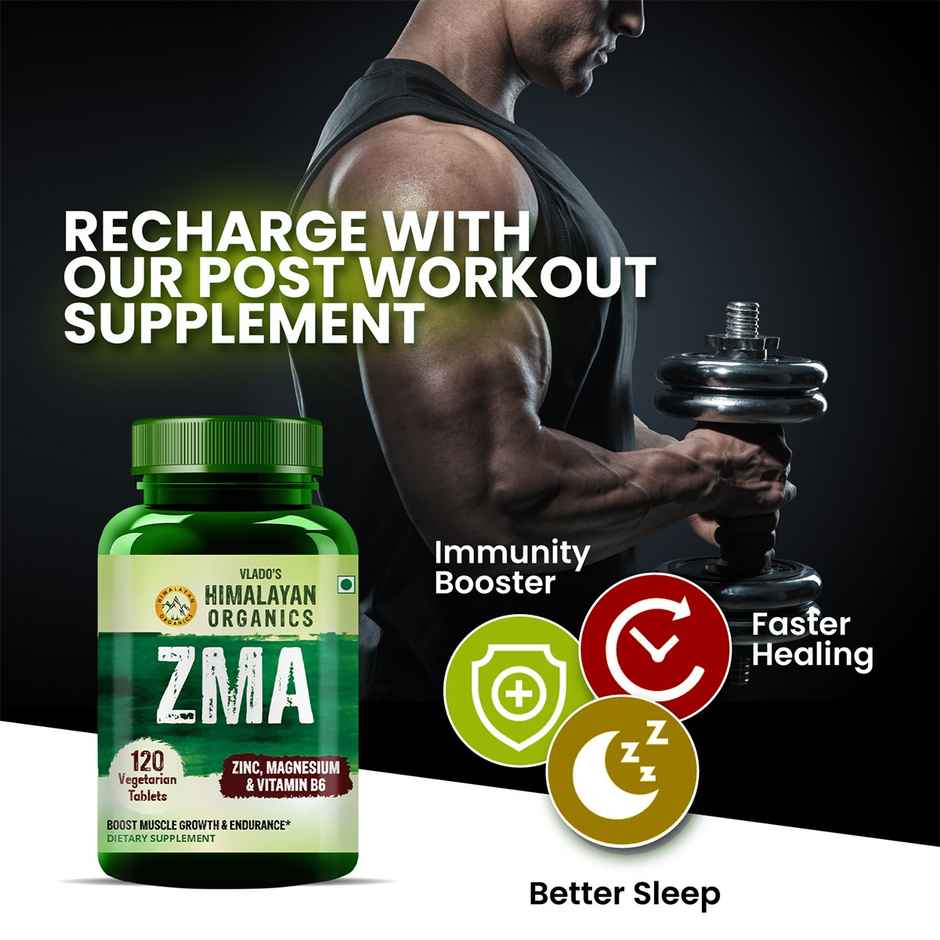 Himalayan Organics ZMA 120 VEGetarian Tablets