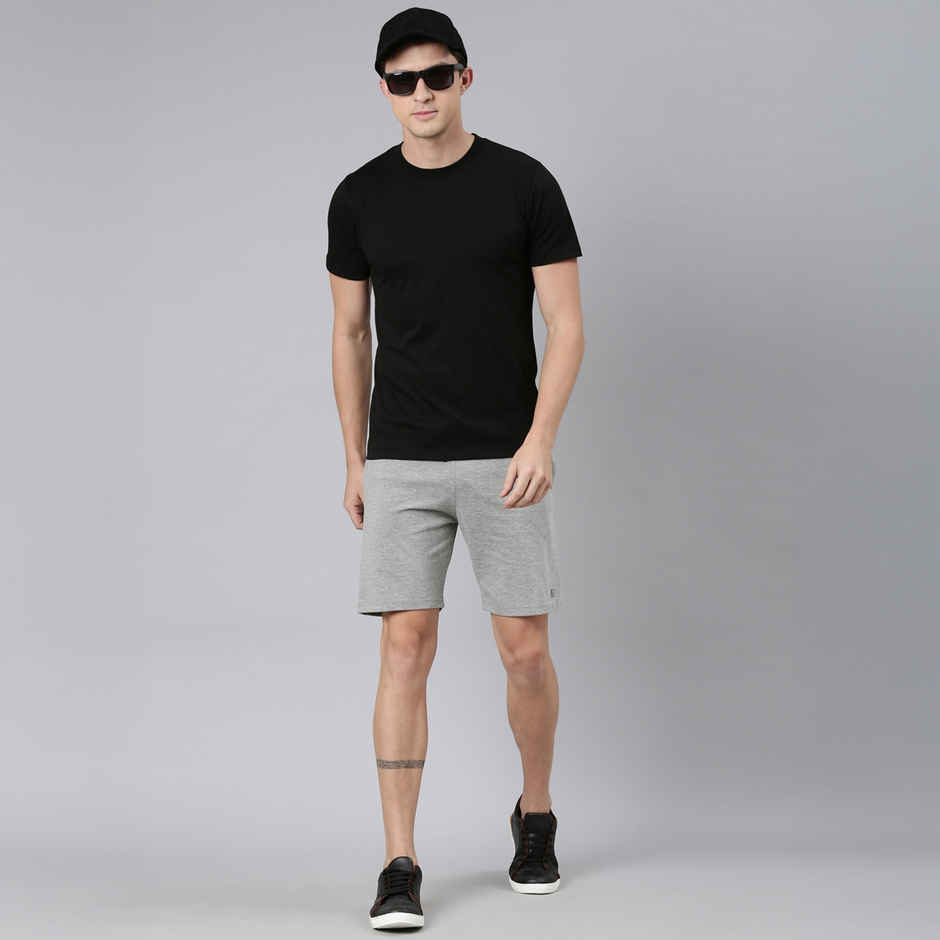 Rupa Jon Men's Round Neck T-Shirt Style | RJ 901 | Jet Black - S