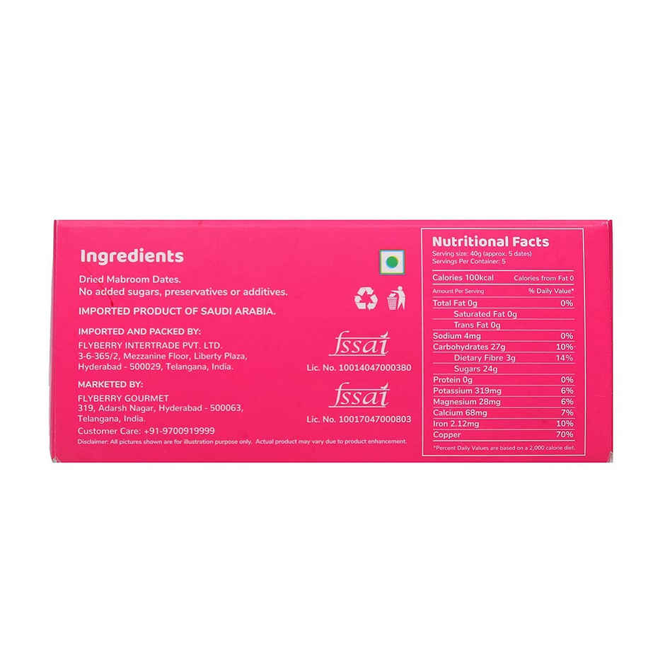 Flyberry Gourmet Mabroom Dates All Natural