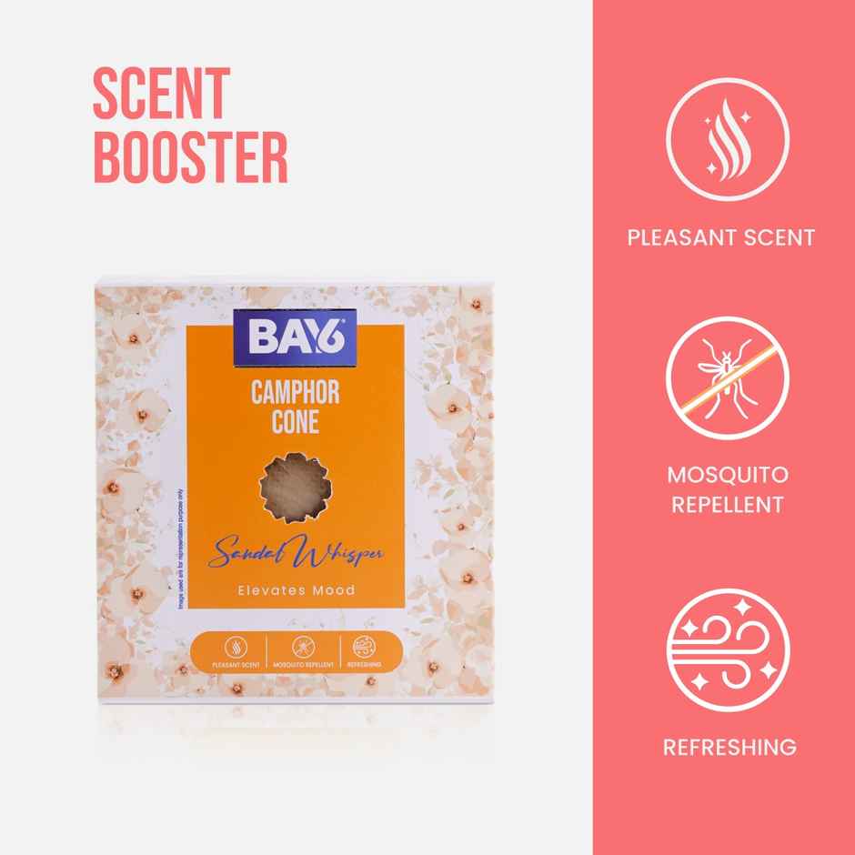 BAY6 Camphor Pocket - Sandal - Refreshing Scent & Mosquito Repellent