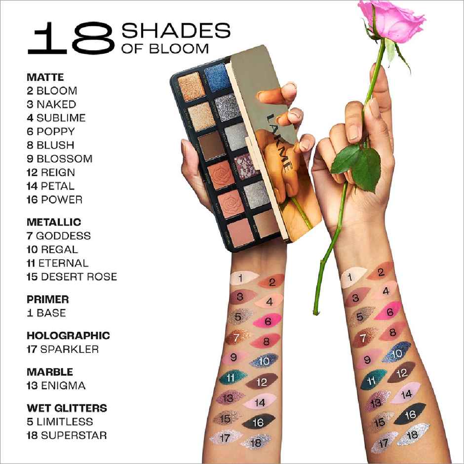 Lakme Rouge Bloom Eyeshadow Pro-Palette
