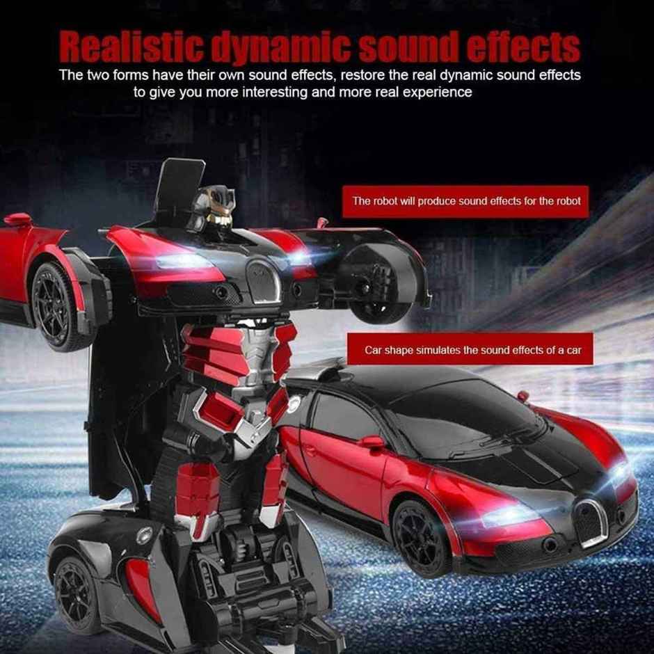 Fablue Transforming Robot Racing Car Toy For Kids | Multicolor