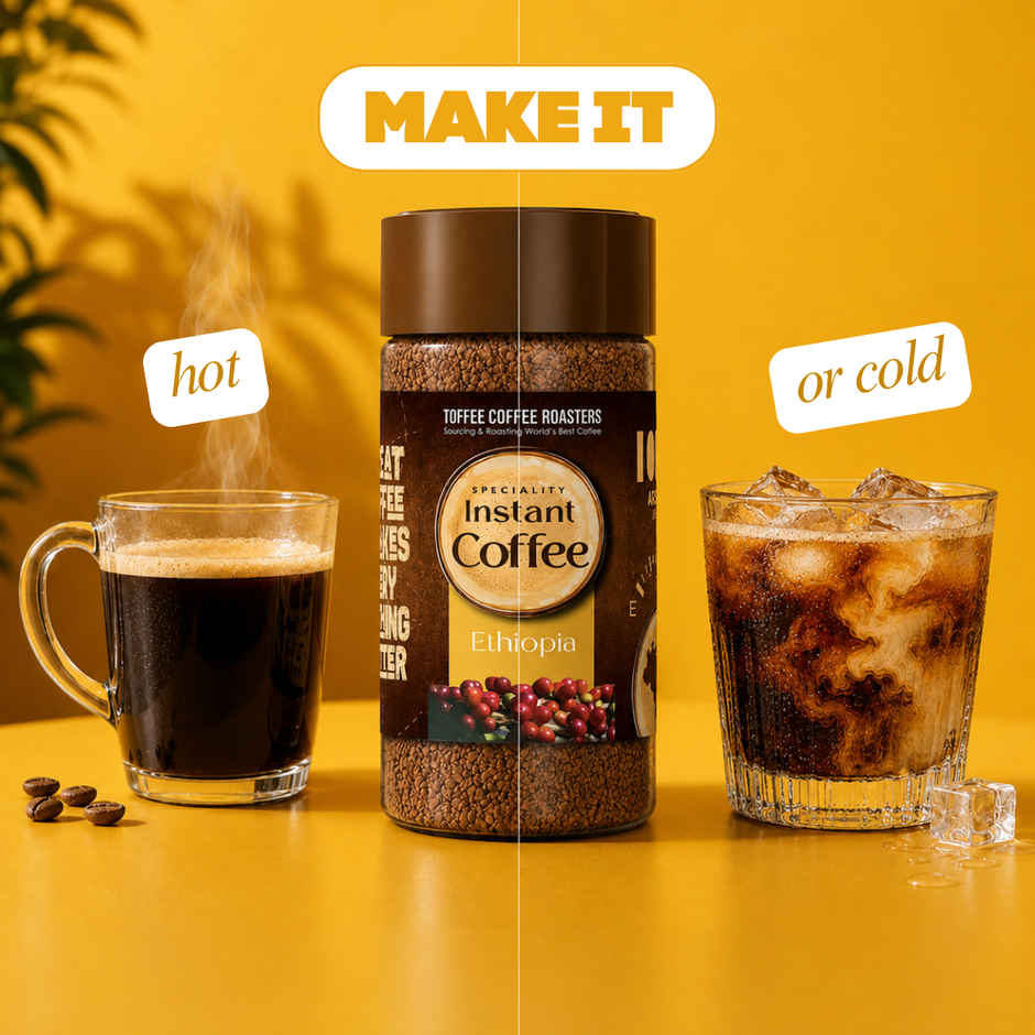 Toffee Coffee Roasters Ethiopia Speciality Medium Roast Organic Instant Coffee