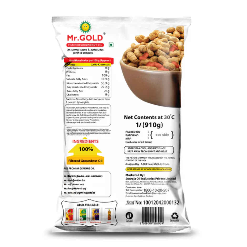 Mr. Gold Groundnut Oil Pouch Combo