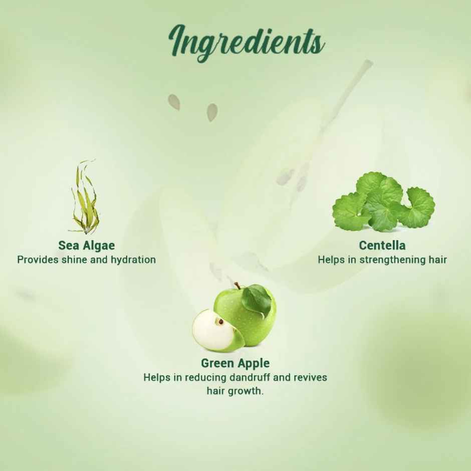 Biotique Green Apple Shine & Gloss Shampoo With Conditioner