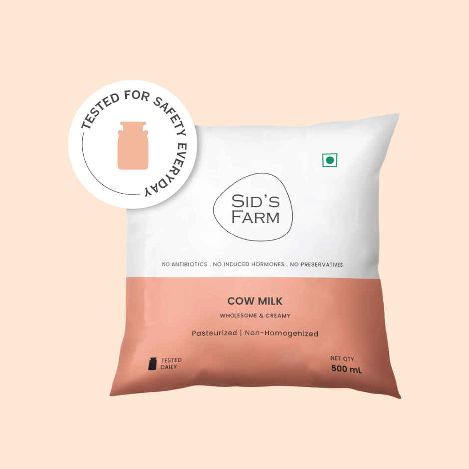 Sid's Farm Tested Cow Milk (No Antibiotics . No Hormones . No Preservatives)