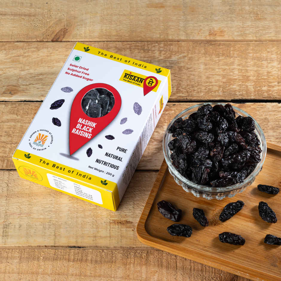 KisaanSay Nashik Black Raisins Combo