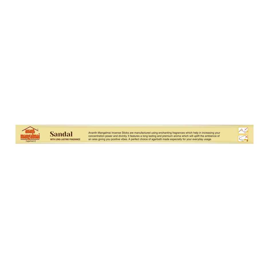 Ananth Mangalmai Sandal Agarbatti Incense Stick for Pooja, Worship, Prayer & Fragrance 