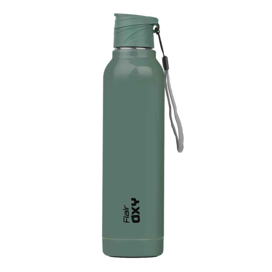 Flair Stainless Steel Oxy Inner Insulated Water Bottle | Green - 900 ml