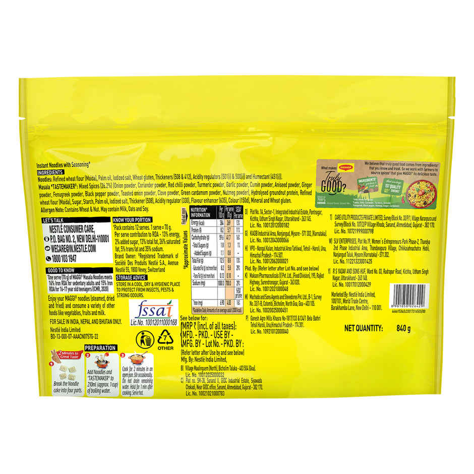 MAGGI 2-Minute Instant Noodles | Masala Noodles | Made With Quality Spices