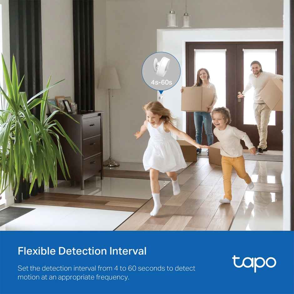 TP-Link Tapo T100 Smart Motion Sensor, with Motion-Activated Light, Energy Saving, Device Sharing