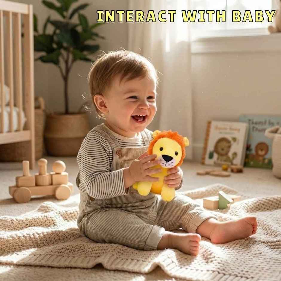 ToyTales Baby Lion Plush Toy | Stuffed Animal Soft Toy | Birthday Gift for Kids | Gift Baby | 18cm