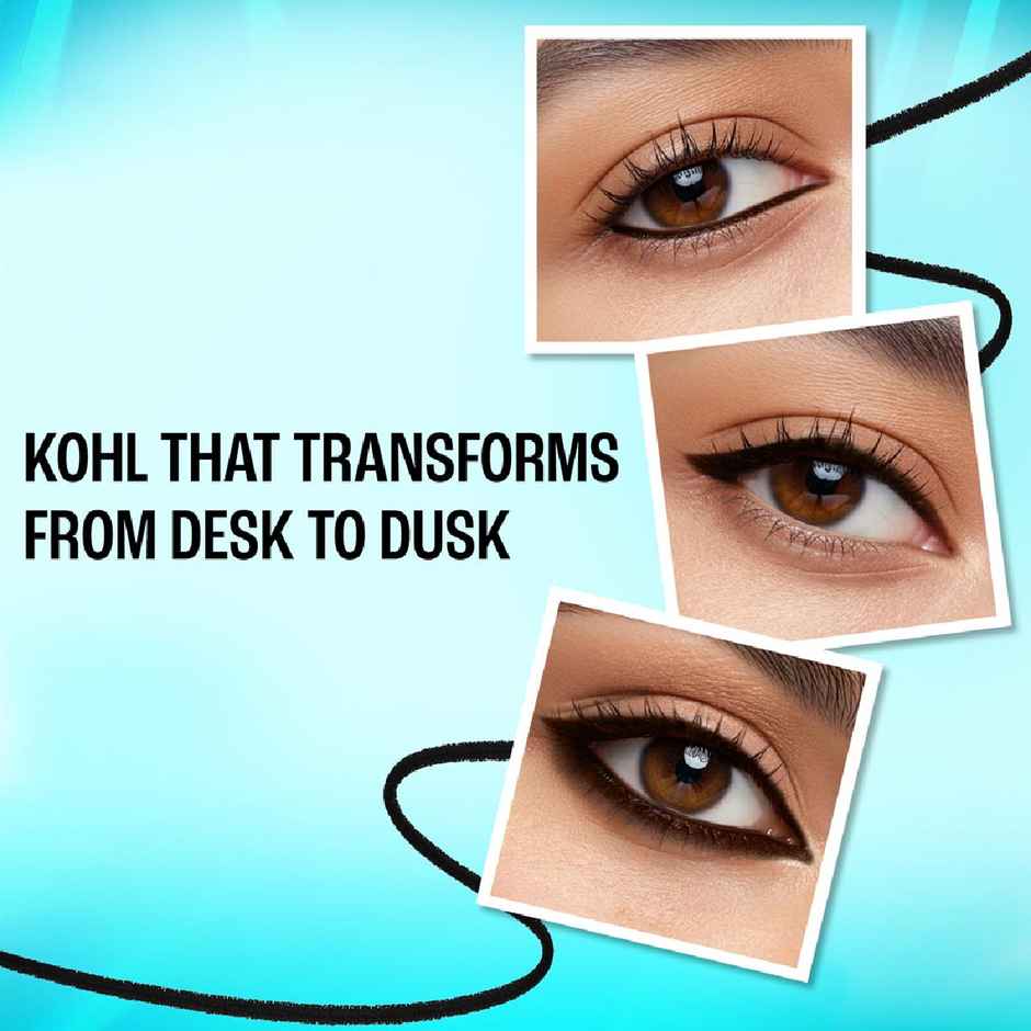 Lakme 9-5 Eyeconic Ultra Smooth Kohl Liner | Intense Black