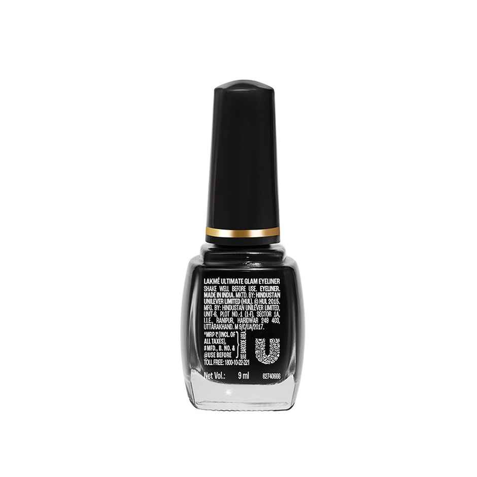 Lakme Ultimate Glam Eye Liner, Semi Matte, Black