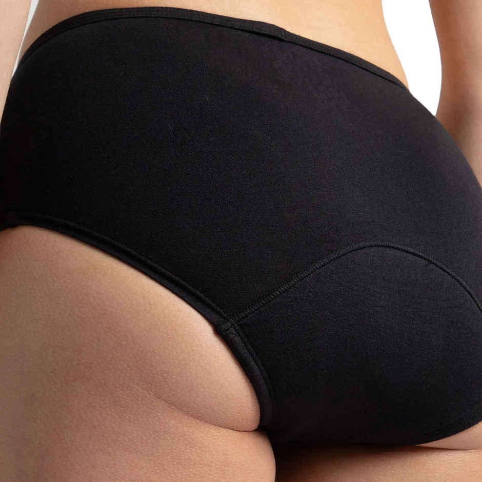 Jockey SW05 Women's Super Combed Cotton Elastane Stretch Period Panty | Black-L