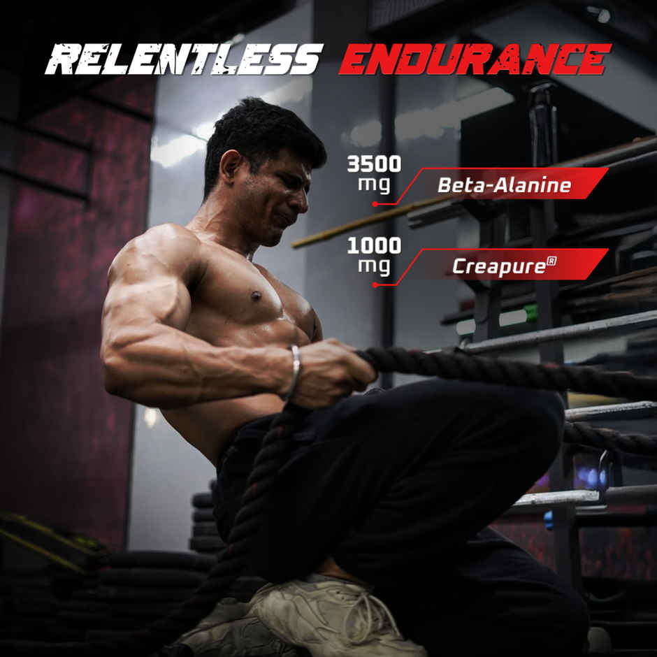 MuscleBlaze Pre Workout WrathX with Creapure Fruit Fury | Travel Pack