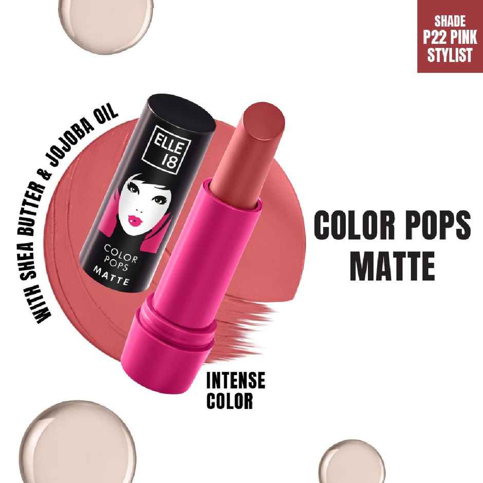 Elle 18 Color Pop Matte Lip Color | P22 | Pink Stylist