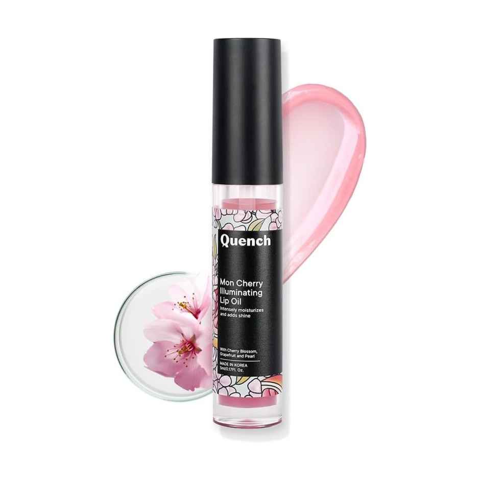 Quench Botanics Mon Cherry Illuminating Lip Oil (Pink), 5ml