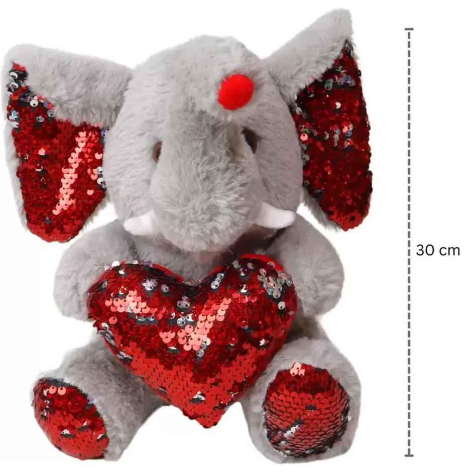 Dearjoy Elephant With Heart 30 cm