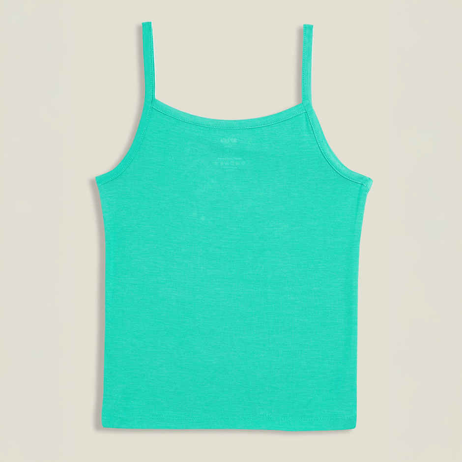 XY Life Slips for Girls, Tencel Modal, Antimicrobial - Dark Pink+Aqua Green | 5-6Y| Pack Of 2