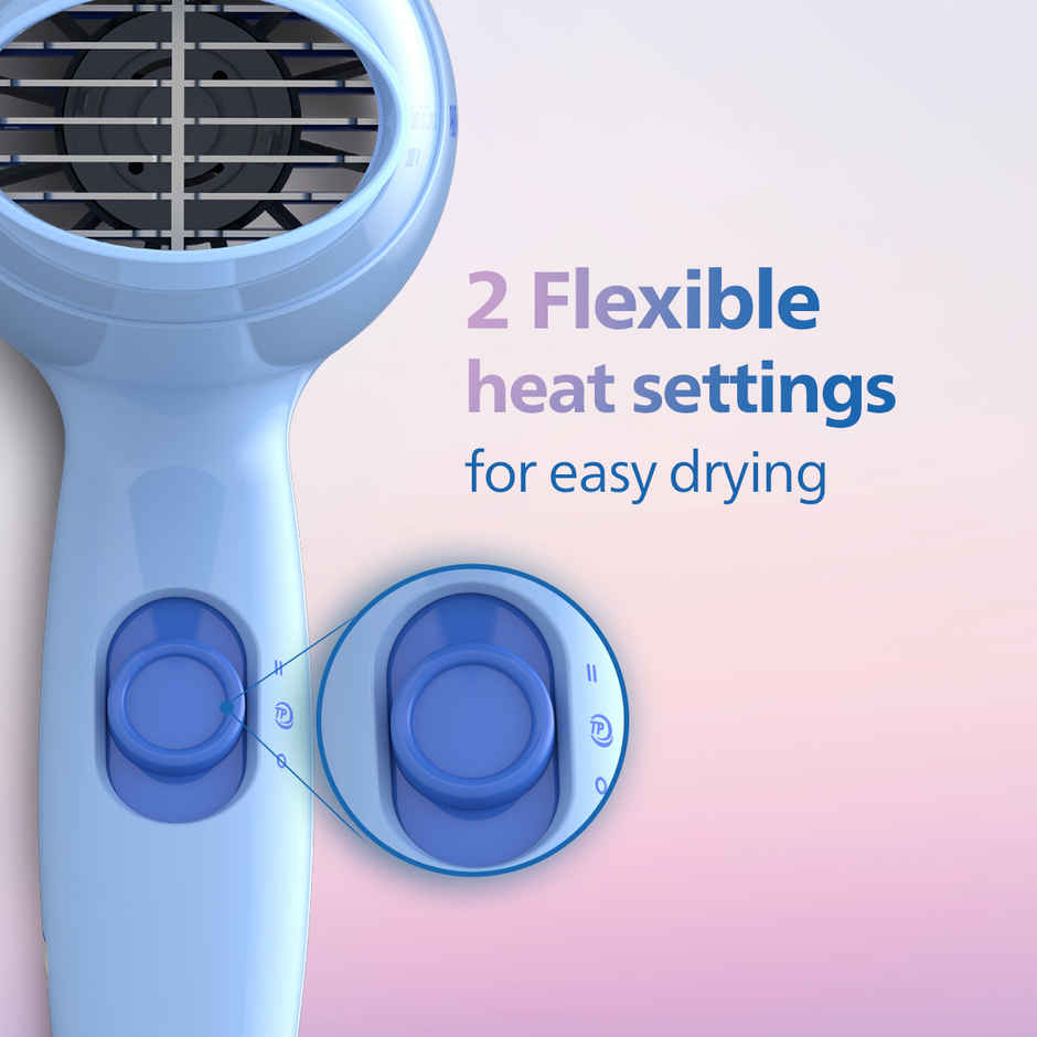 Philips Hair Dryer|Precise Drying with Narrow Concentrator|2 Flexible Heat Settings|1000W|HP8100/60