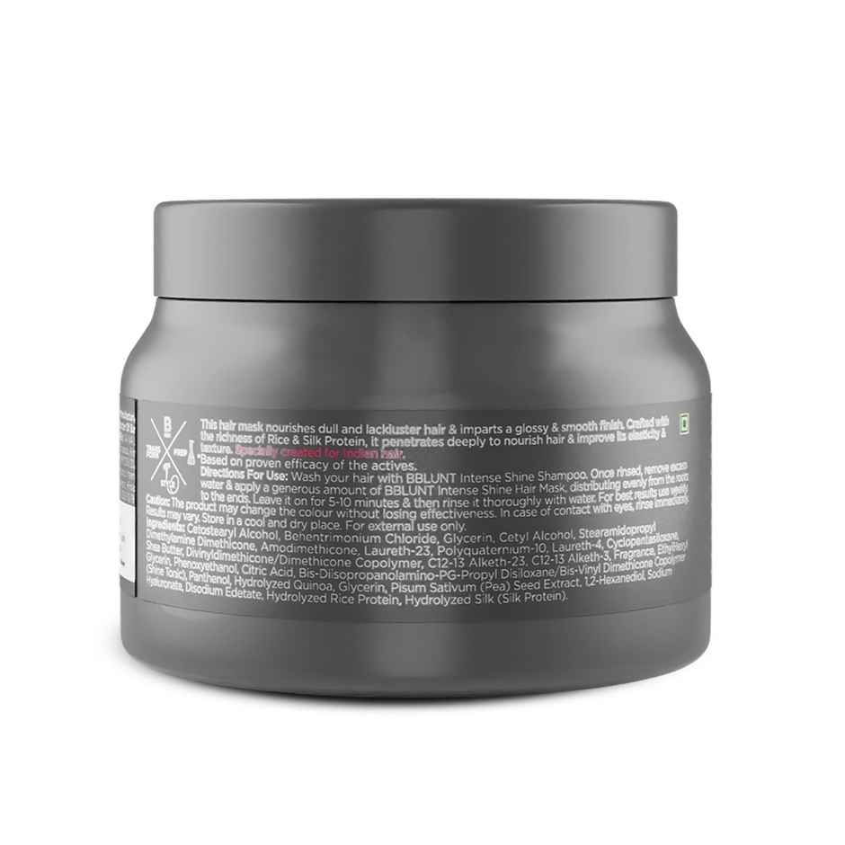 BBlunt Intense Shine Hair Mask With Rice & Silk Protein