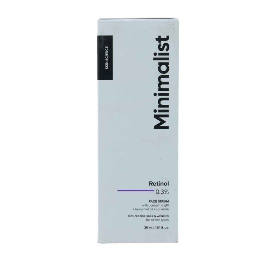 Minimalist 0.3% Retinol Face Serum For Anti Ageing