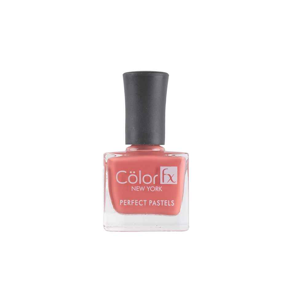 Color Fx Orange Pastel Glossy Nail Paint, Long Lasting Nail Polish 165