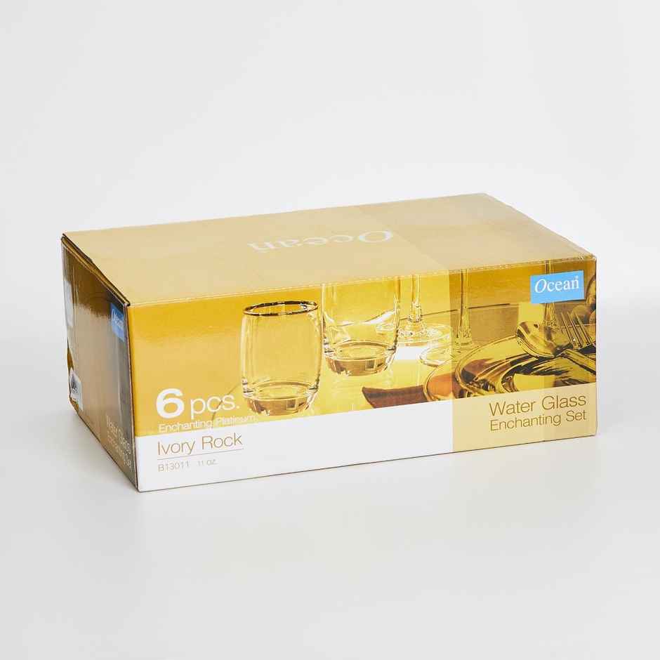 Ivory Whisky Platinum Band | 6 pcs | 320 ml | Ocean Glassware