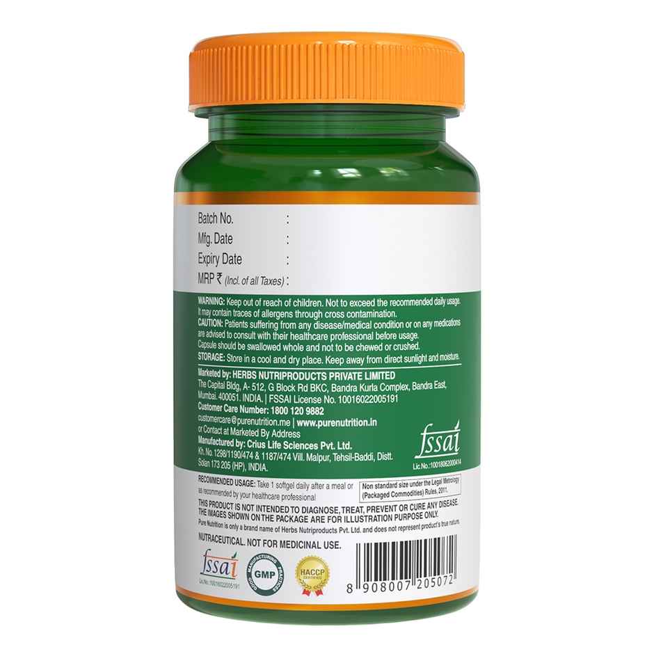 Pure Nutrition Vegan Omega 3-5-6-7-9 | Complete Plant-Based Fatty Acids