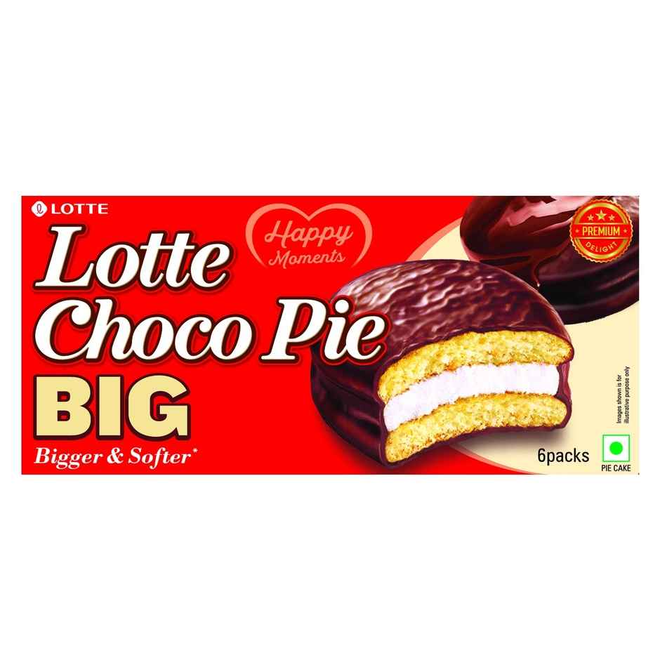 Lotte Choco Pie Big | Soft & Chocolatey | Pack of 6
