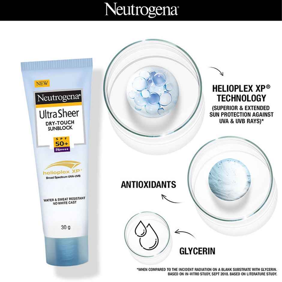 Neutrogena Ultra Sheer Dry Touch SPF 50+ Sunblock Sunscreen Lotion Combo