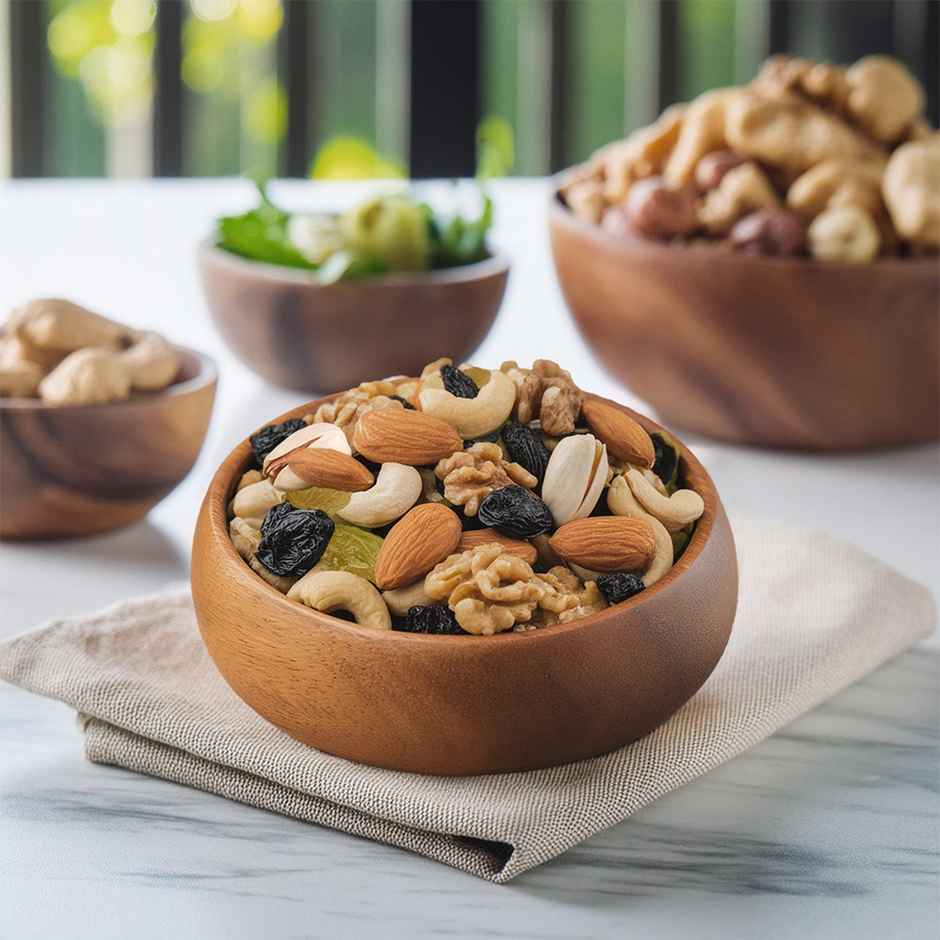 Open Secret Premium Panchmeva Dry Fruit Mix |6 Superfood in 1 Mix - Cashews, Almonds, Walnuts, Pista, Raisins |High Protein