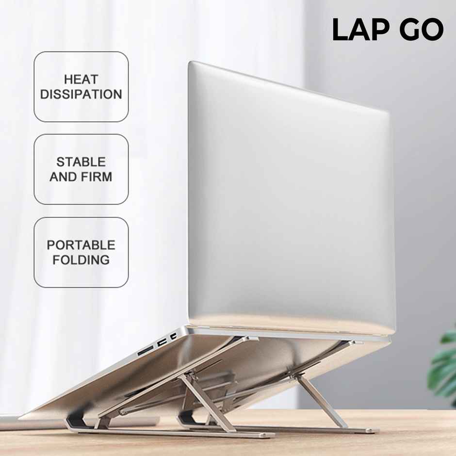Lapcare Laptop Stand, 7 Angles Adjustable, Aluminum Body ,Foldable & Portable Design