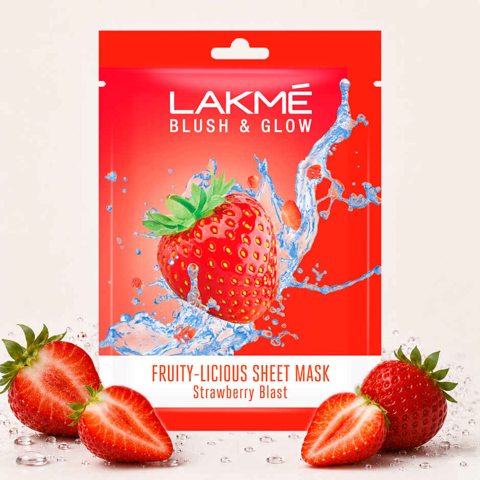 Lakme Blush & Glow Strawberry Sheet Mask