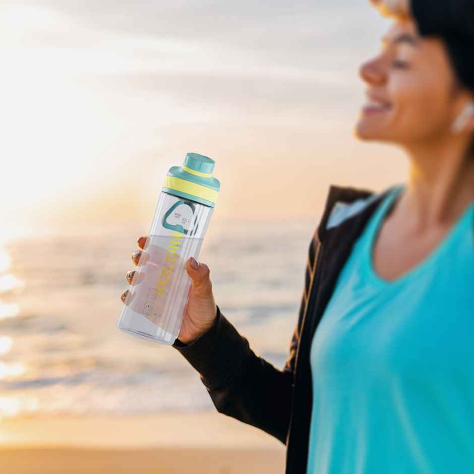 Kolorr Zest 620 ml Bottle | Yellow & Green | Ideal for Travel & Everyday Hydration