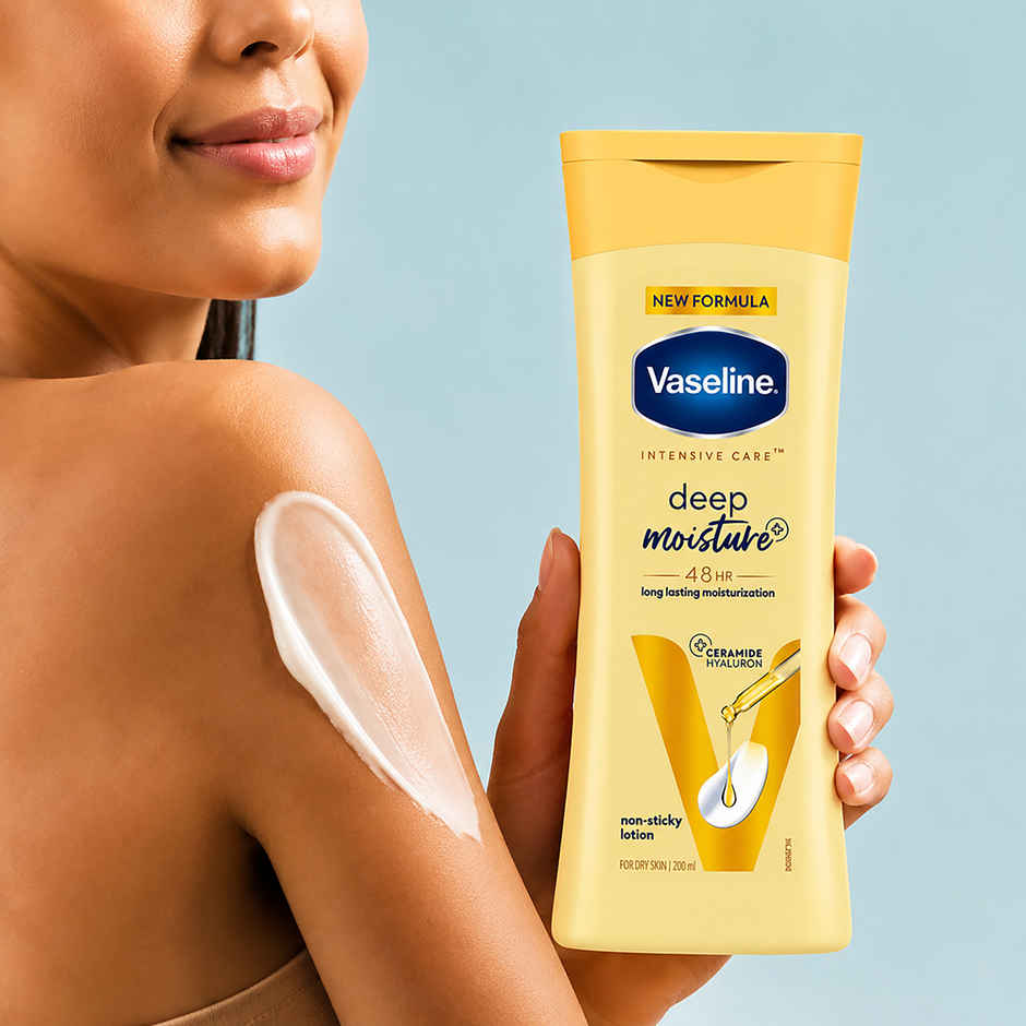 Vaseline Deep Moisture Body Lotion With Ceramide Hyaluron | 10X More Moisture | For Dry Skin