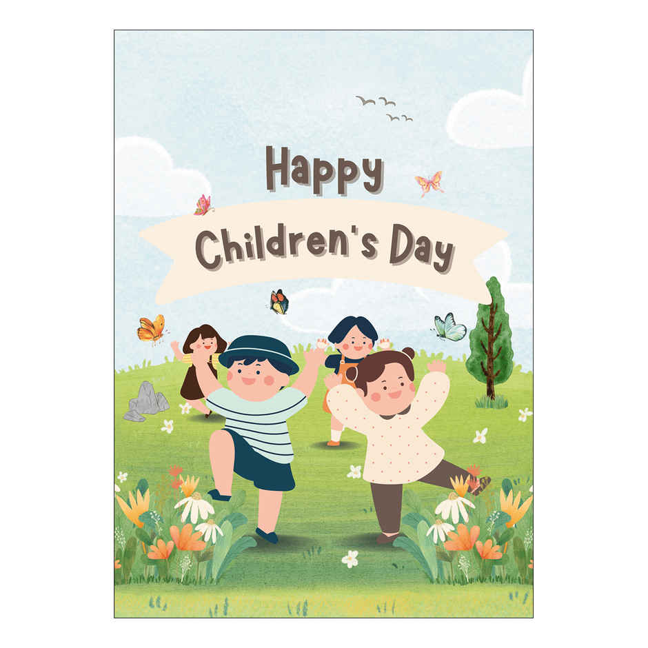 House Of Festivals Children s Day Greeting Card - Design 4