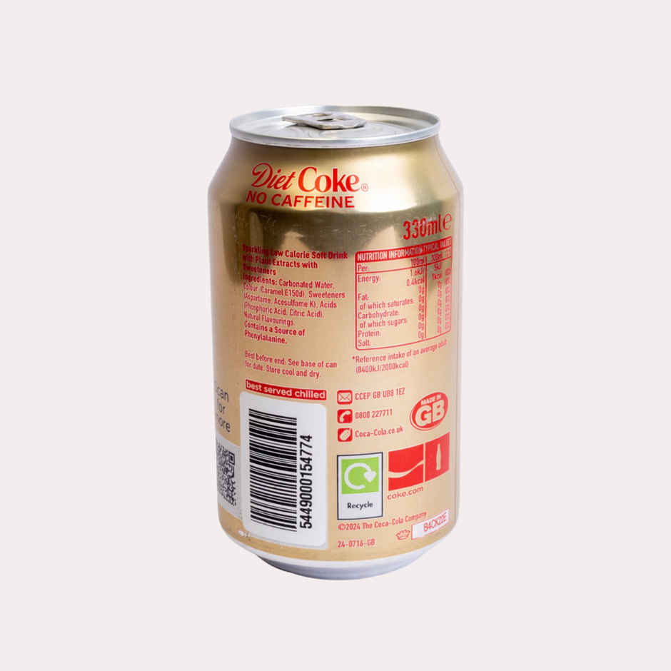 Coca-Cola Diet Coke Soft Drink Can | Carbonated Beverage | No Caffeine